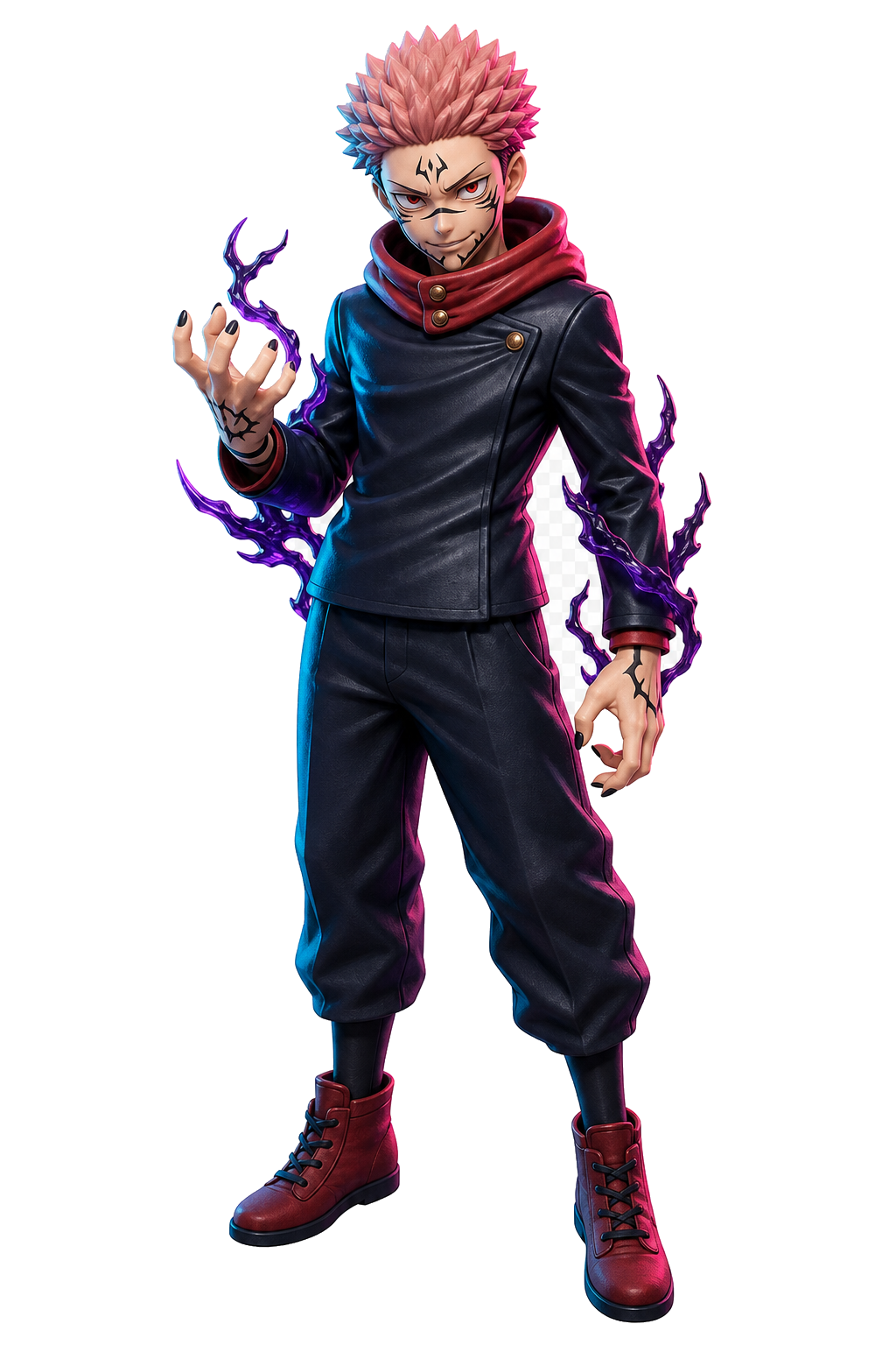 Figure do Itadori Yuji possuído por Sukuna impressa em 3D