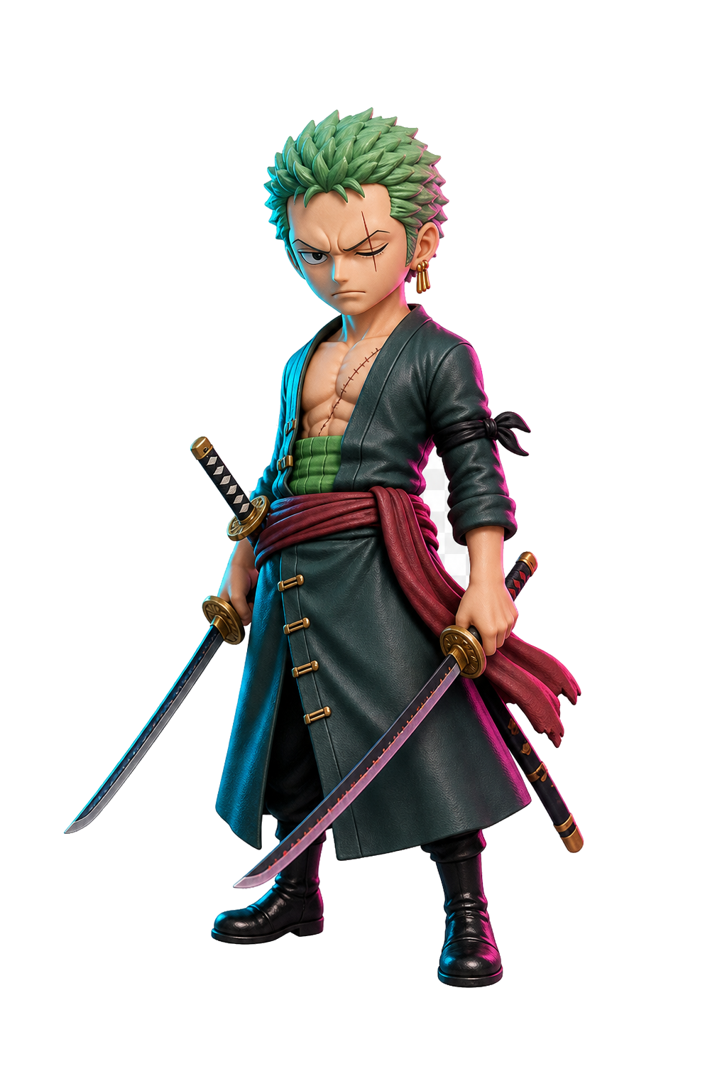 Figure do Zoro impressa em 3D